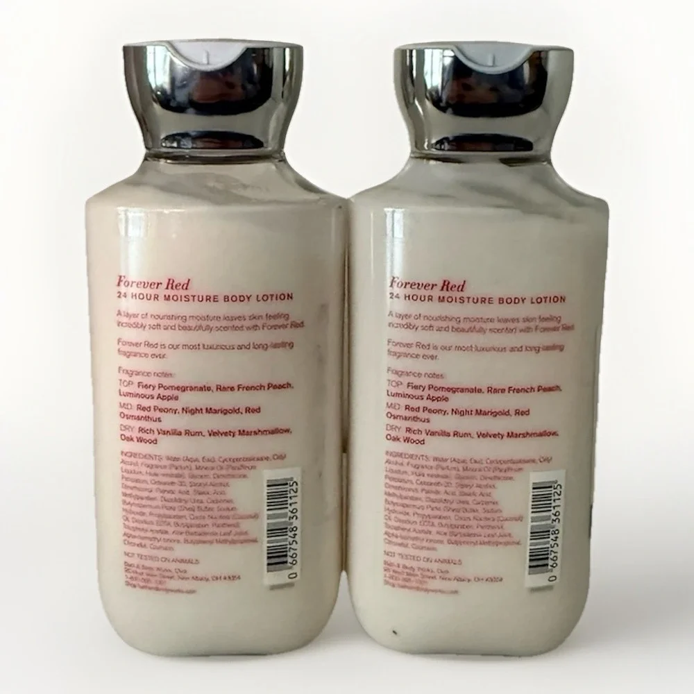 Bath & Body‎ Works Forever Red Body Lotion 8 oz NEW Lot of 2